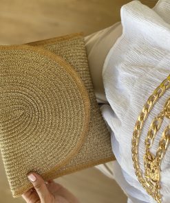 Pochette Concy paglia di Firenze ORO