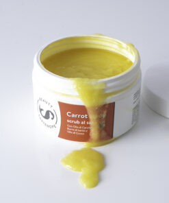 Carrot Body scrub al sale Con olio di Carota, Burro di karitè e olio di Cocco